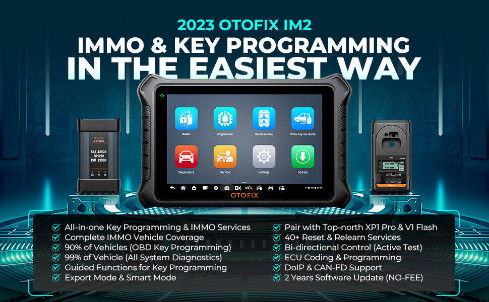 [2 Years Free Update]OTOFIX IM2 Key Programming Full System Diagnostic Tool IMMO Key FOB Programming Device