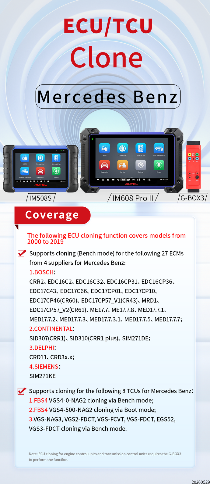 Mercedes-Benz ECU/ETU Cloning Feature — Officially Launched!