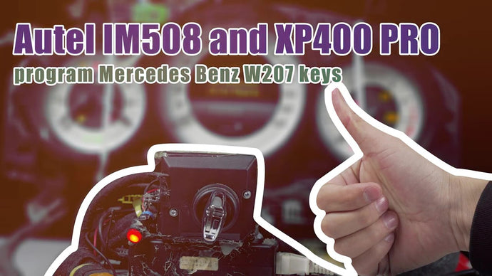 How to use Autel IM508 Plus XP400 Pro Make Mercedes Key?