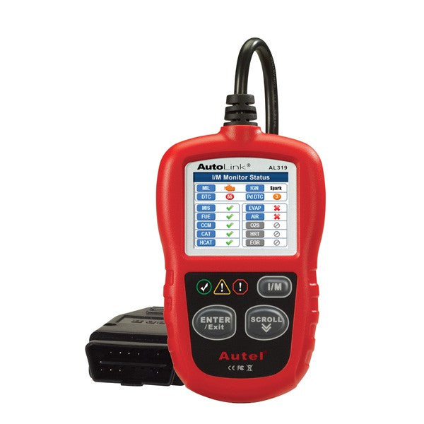 Autel Professional OBD2 Scanner AL319 Code Reader, Enhanced Check and Reset Engine Fault Code, Live Data, Freeze Frame, CAN Car Diagnostic Scan Tools for All OBDII Vehicles After 1996