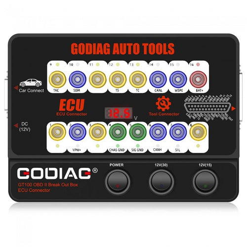 (US Ship)GODIAG GT100 AUTO TOOLS OBD II Break Out Box ECU Connector work with Autel MaxiIM IM608/ MaxiSys Elite