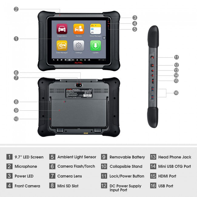 [2 Years Free Update]Autel Maxisys Elite II Top Diagnostic Same as MS919 MS909  with J2534 ECU Programming & Coding Adaption, 38+ Service, Active Test, Level-up of Elite II Pro