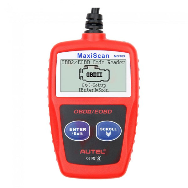 (Anni Sale)Autel MaxiScan MS309 Universal OBD2 Scanner Engine Light Fault Code Reader, Reading & Erasing Codes, Viewing Freeze Frame Data