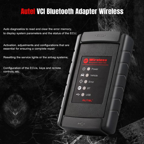 Autel VCI Bluetooth Wireless Diagnostic Interface Bluetooth Connection VCI for MaxiSys Mini/ MS908S/ MS908/ MK908/ MS905