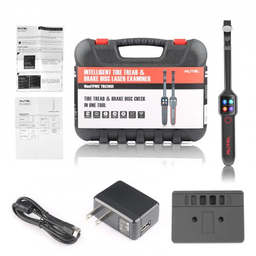 Autel MaxiTPMS TBE200E Tire Brake Examiner TBE200(E) Laser Tire Tread Depth & Brake Disc Examiner 2 in 1 Tester Work with ITS600E Ship from US