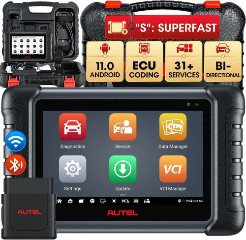 (US Ship)AUTEL MaxiDAS DS808S-BT Auto Diagnostic Tool Advanced ECU Coding as MS906 Pro Upgraded of DS808S MP808S MP808BT MS906BT