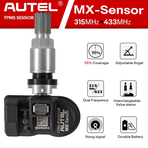 US Ship)Autel MX-Sensor 315MHz+433MHz 2 in 1 Universal