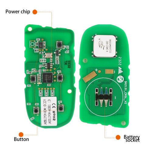 AUTEL IKEYCL005AL Chrysler 5 Buttons Universal Smart Key (Trunk/ Remote Start) 5pcs/lot