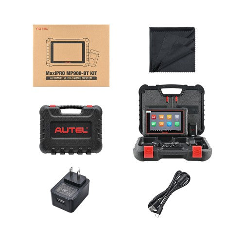Autel MaxiPRO MP900-BT KIT Update of MP900Z-BT Supports DoIP CAN-FD, 40+ Services, ECU Coding, 11 PCS OBD1 Cable, FCA Autoauth