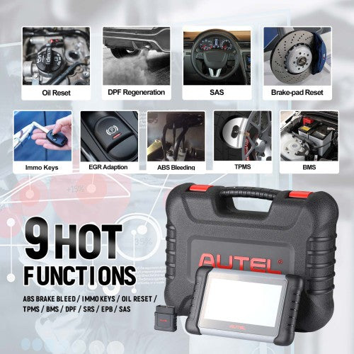 Autel MaxiCOM MK808Z-BT Full System Diagnostic Tool Support 28+ Services Update Version Of MK808 MX808
