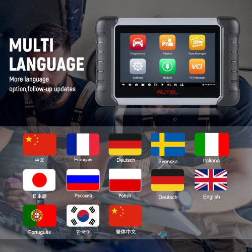 Autel MaxiCOM MK808Z-BT Full System Diagnostic Tool Support 28+ Services Update Version Of MK808 MX808