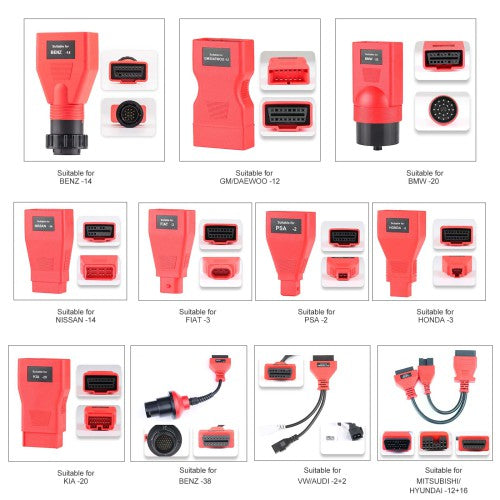 Autel MaxiPRO MP900-BT KIT Update of MP900Z-BT Supports DoIP CAN-FD, 40+ Services, ECU Coding, 11 PCS OBD1 Cable, FCA Autoauth