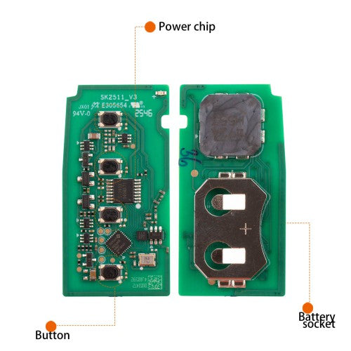 AUTEL IKEYTY003AL 4 Buttons 315/433 MHz