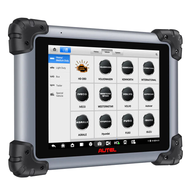 Autel Maxisys MS908CV II (US Version)Heavy Duty Truck Scanner with J2534 ECU Programming, Diesel & Gasoline Scan Tool, Advanced ECU Coding, All System Diagnosis, Active Test, 48+ Service, Upgraded Of MS908CV