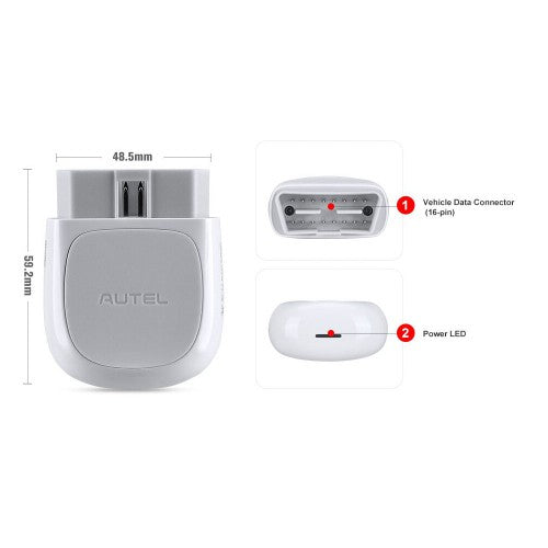 (US Ship)Autel MaxiAP AP200 Bluetooth OBD2 Scanner Same Functions as Autel MK808/MX808 Diagnostic Scan Tool Support 28 Service Functions, Auto Car Check Engine Light Code Reader for Family DIYers Ship from US