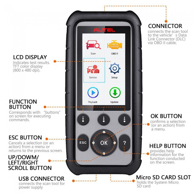 (US Ship)Autel MaxiDiag MD806 Pro Full System Diagnostic Tool As Same As Autel MD808 Pro