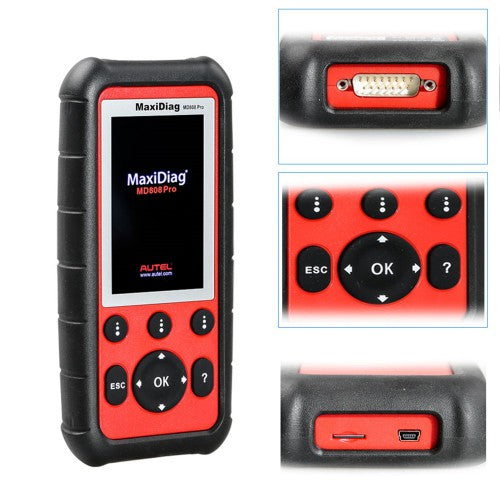 (328 Super Deals)Autel MaxiDiag MD808 Pro All System Scanner Support  BMS/Oil Reset/ SRS/ EPB/ DPF/ SAS/ ABS Free Update Online Ship from US