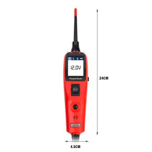 (Second Hand,90% New)Autel PowerScan PS100 Electrical System Diagnosis Tool PowerScan PS100 Auto Circuit Battery Tester Easy to Read AVOme