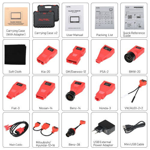 Autel MaxiDAS DS808K Full System Diagnostic Tool Support 30+ Service Resets CKP Relearn Key Coding EPB injector Coding Ship from US Local Distributor