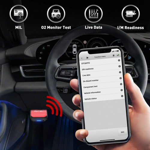 AUTEL MaxiAP AP200H Wireless Bluetooth OBD2 Scanner for All Vehicles Work on iOS and Android Ship from US