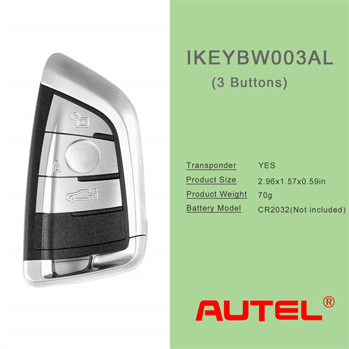 AUTEL Razor IKEYBW003AL BMW 3 Buttons Smart Universal Key