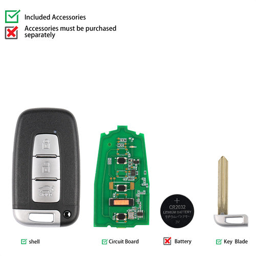 AUTEL IKEYHY003AL Hyundai 3 Buttons Universal Smart Key