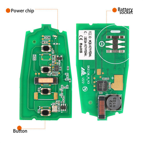 AUTEL IKEYCL004AL Chrysler 4 Buttons Universal Smart Key