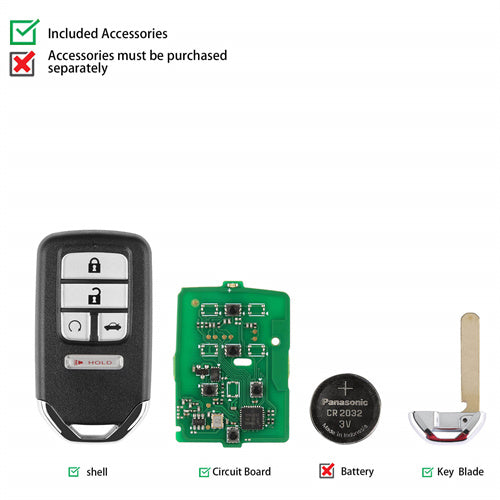AUTEL IKEYHD005AL Honda 5 Buttons Universal Smart Key