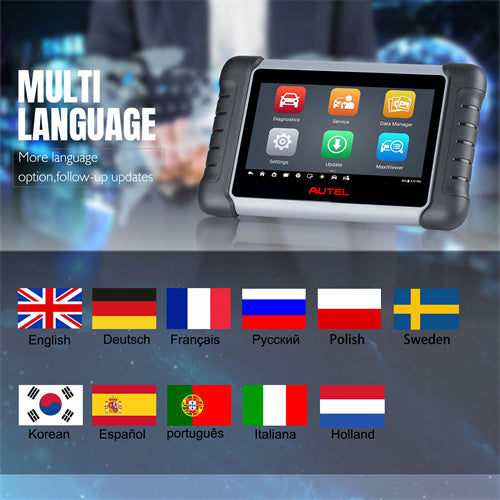 (US Ship)Autel MaxiCOM MK808Z Bidirectional Diagnostic Scanner Same as MaxiCheck MX808, 40+ Service, All/Full System Diagnosis, Injector Coding/EPB/BMS/SAS