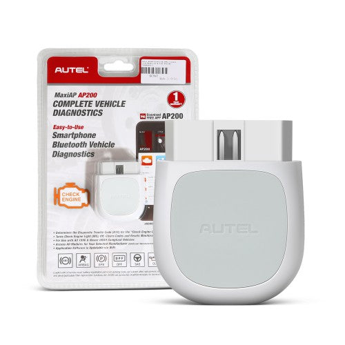 (US Ship)Autel MaxiAP AP200 Bluetooth OBD2 Scanner Same Functions as Autel MK808/MX808 Diagnostic Scan Tool Support 28 Service Functions, Auto Car Check Engine Light Code Reader for Family DIYers Ship from US