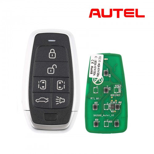 (US Ship)AUTEL MAXIIM IKEY Standard Style IKEYAT006BL 6 Buttons Independent Smart Key (Left Door/ Right Door/ Trunk)  5pcs/lot