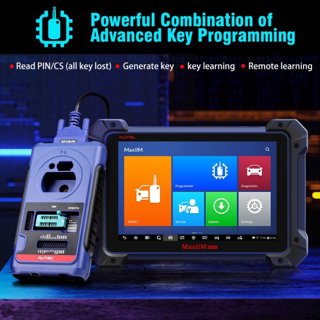 [2 Years Free Update] Autel MaxiIM IM608 Pro with XP400 Pro Advanced IMMO Key Programming Tool with OE All Systems Diagnosis ECU Coding Bi-Directional Diagnostic Tool Free Send APB112 Smart Key Simulator and G-BOX2/3 Shpip from US
