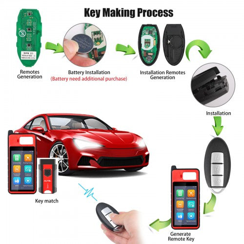 AUTEL IKEYNS003AL Nissan 3 Buttons Universal Smart Key (Trunk) 5pcs/lot