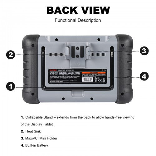 (US Ship)[2 Years Free Update]Autel MaxiPRO MP808TS MP808Z-TS TPMS Relearn Tool with Complete TPMS and Sensor Programming Full System Diagnose Support 31+ Special Functions ECU Coding Ship from US