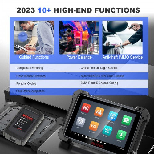 (US Ship)Autel MaxiCOM MK908 II Diagnostic Tablet Wi-Fi Printing ECU Coding IMMO Service Refresh Hidden Functions