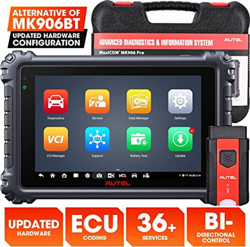 (US Ship)Autel MaxiCOM MK906 PRO Diagnostic Tool Upgraded of MS906 Pro/MK906BT with Advanced ECU Coding Support 36+ Service Functions Active Test  Ship from US Distributor