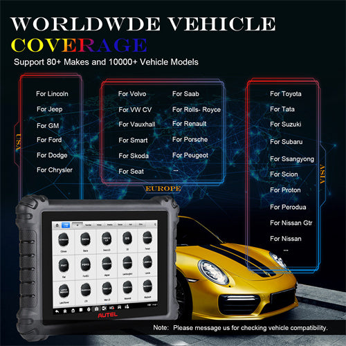 (US Ship)Autel Maxisys MS906 Pro Car Diagnostic Scan Tool with Advanced ECU Coding OBD2/OBD1 Bi-Directional Diagnostic Scanner 31+ Service